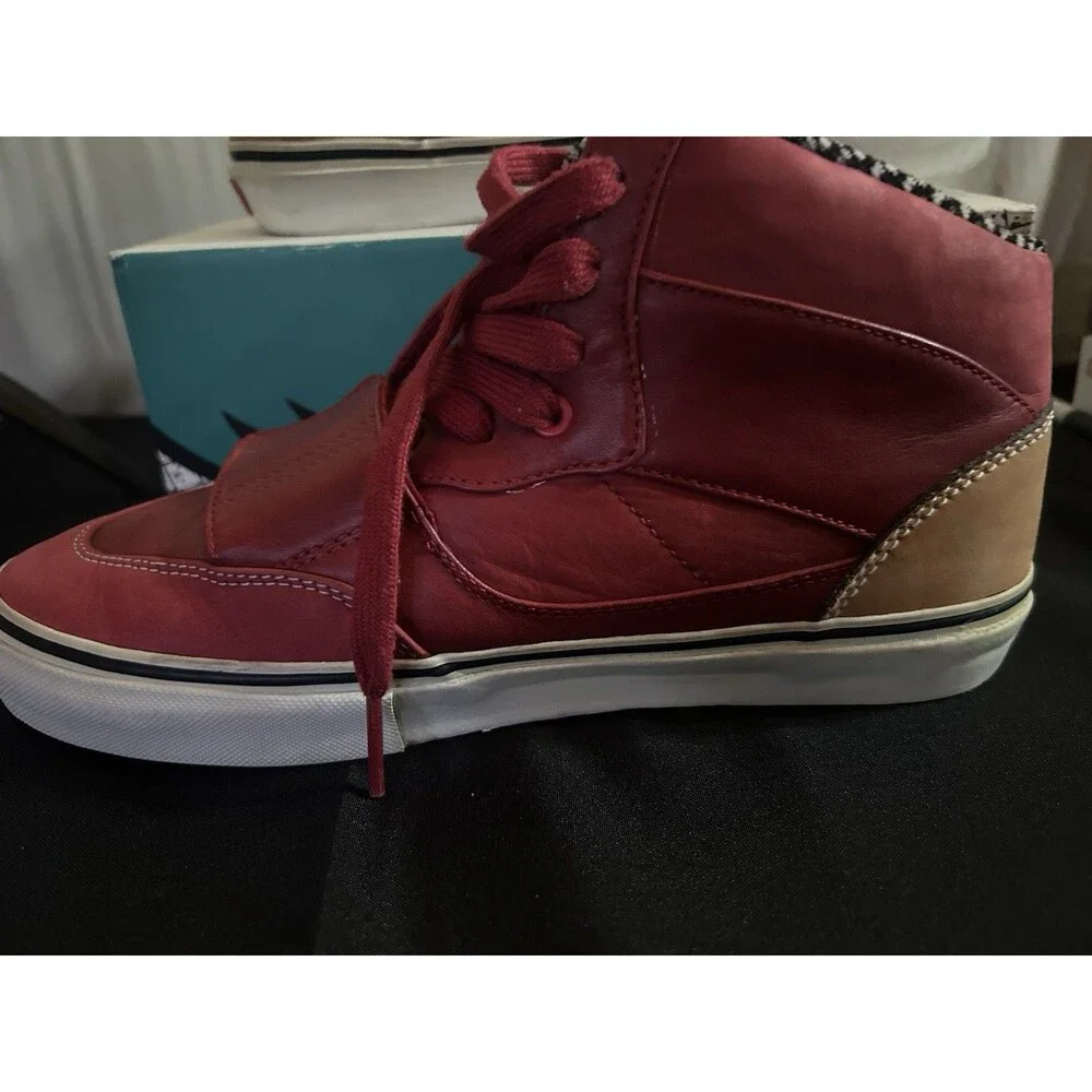Supreme Vans Mountain Edition High Red Leather - Size 9 -